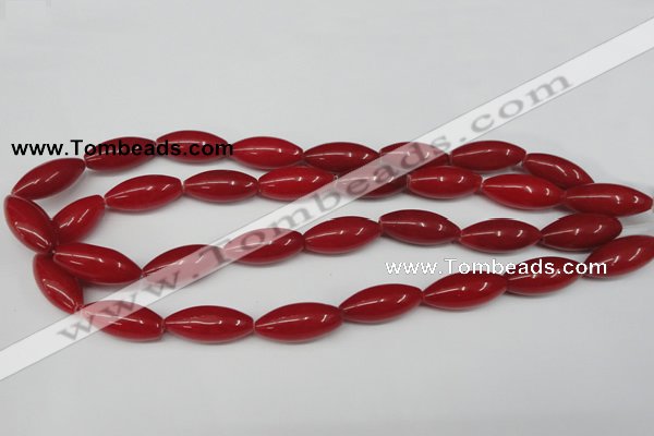 CCN131 15.5 inches 10*25mm rice candy jade beads wholesale