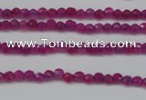 CCN1310 15.5 inches 3mm faceted round candy jade beads wholesale