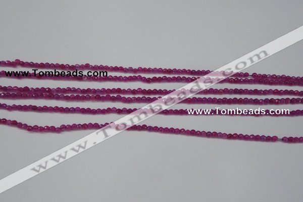 CCN1310 15.5 inches 3mm faceted round candy jade beads wholesale