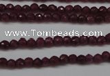 CCN1312 15.5 inches 3mm faceted round candy jade beads wholesale