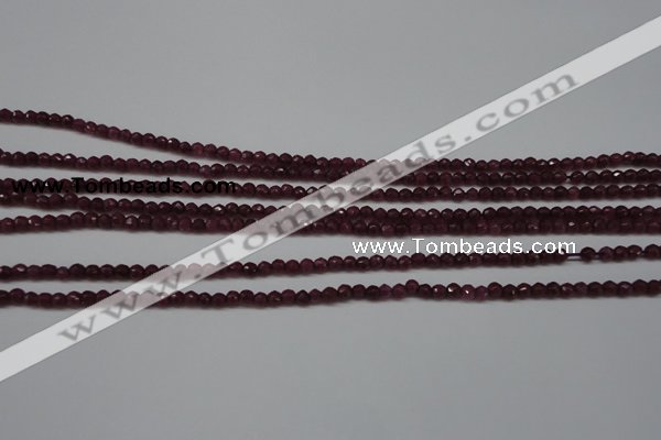 CCN1312 15.5 inches 3mm faceted round candy jade beads wholesale
