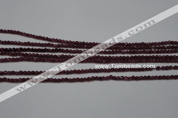 CCN1312 15.5 inches 3mm faceted round candy jade beads wholesale