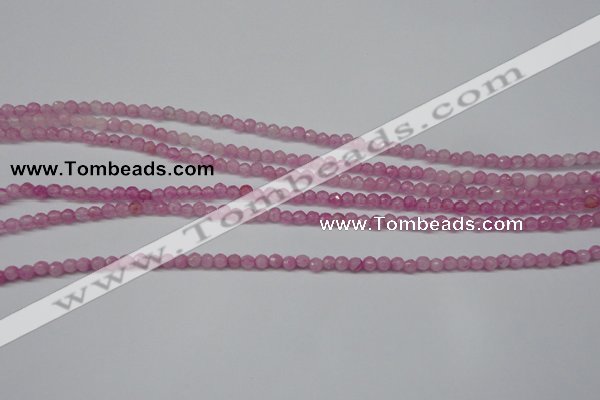 CCN1316 15.5 inches 3mm faceted round candy jade beads wholesale