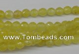 CCN1325 15.5 inches 6mm faceted round candy jade beads wholesale