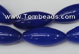 CCN133 15.5 inches 10*25mm rice candy jade beads wholesale