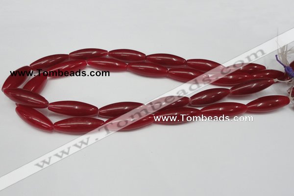 CCN135 15.5 inches 10*30mm rice candy jade beads wholesale