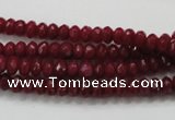 CCN1351 15.5 inches 3*5mm faceted rondelle candy jade beads