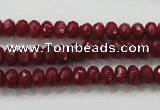 CCN1352 15.5 inches 4*6mm faceted rondelle candy jade beads