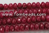 CCN1353 15.5 inches 5*8mm faceted rondelle candy jade beads