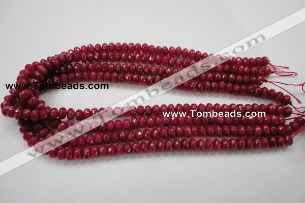 CCN1353 15.5 inches 5*8mm faceted rondelle candy jade beads