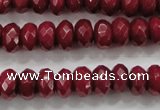 CCN1354 15.5 inches 6*10mm faceted rondelle candy jade beads