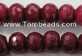 CCN1357 15.5 inches 12*16mm faceted rondelle candy jade beads