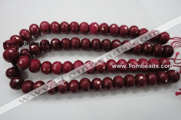 CCN1357 15.5 inches 12*16mm faceted rondelle candy jade beads