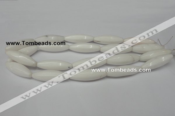 CCN136 15.5 inches 12*40mm rice candy jade beads wholesale