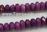 CCN1374 15.5 inches 6*10mm faceted rondelle candy jade beads