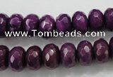 CCN1375 15.5 inches 8*12mm faceted rondelle candy jade beads