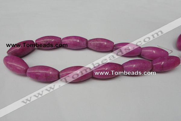 CCN138 15.5 inches 15*30mm rice candy jade beads wholesale