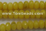 CCN1394 15.5 inches 6*10mm faceted rondelle candy jade beads