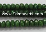 CCN1403 15.5 inches 5*8mm faceted rondelle candy jade beads