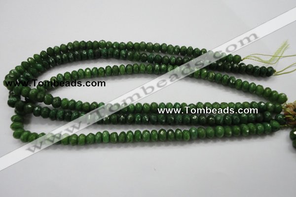 CCN1403 15.5 inches 5*8mm faceted rondelle candy jade beads