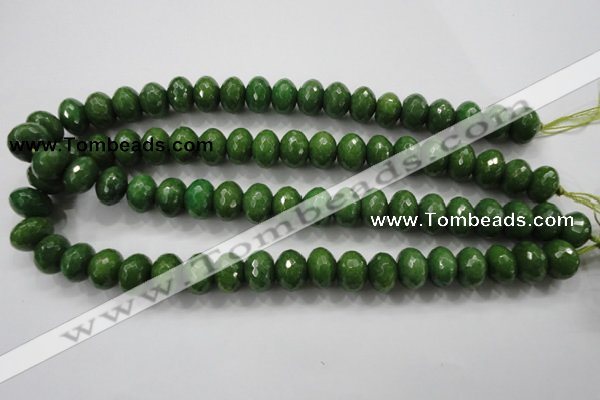 CCN1406 15.5 inches 10*14mm faceted rondelle candy jade beads