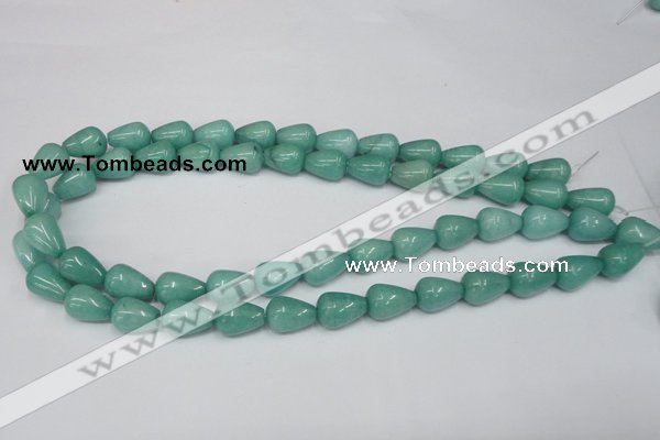 CCN141 15.5 inches 10*14mm teardrop candy jade beads wholesale