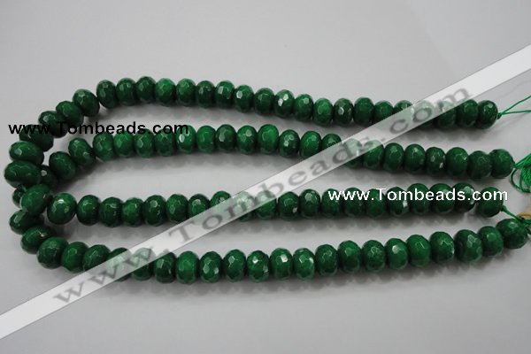 CCN1415 15.5 inches 8*12mm faceted rondelle candy jade beads