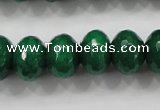 CCN1416 15.5 inches 10*14mm faceted rondelle candy jade beads