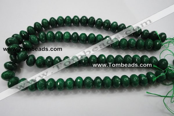 CCN1416 15.5 inches 10*14mm faceted rondelle candy jade beads