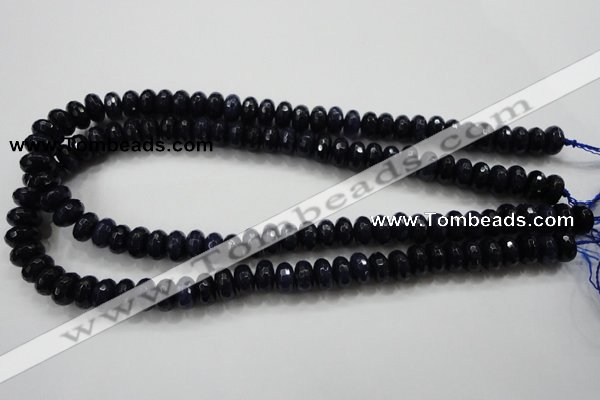 CCN1434 15.5 inches 6*10mm faceted rondelle candy jade beads