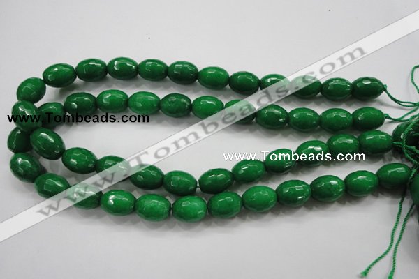 CCN1484 15.5 inches 12*16mm faceted rice candy jade beads wholesale