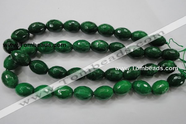 CCN1486 15.5 inches 15*20mm faceted rice candy jade beads wholesale