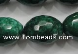 CCN1487 15.5 inches 18*25mm faceted rice candy jade beads wholesale