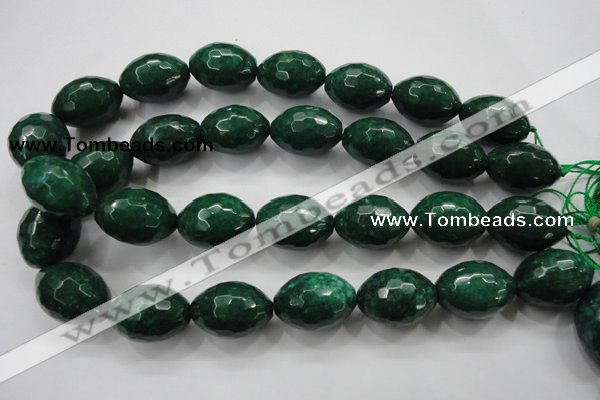 CCN1487 15.5 inches 18*25mm faceted rice candy jade beads wholesale