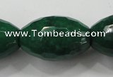 CCN1488 15.5 inches 20*30mm faceted rice candy jade beads wholesale