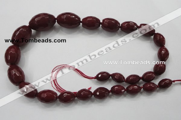 CCN1511 15.5 inches 10*14mm – 20*30mm faceted rice candy jade beads