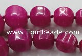 CCN1530 15.5 inches 8*8mm - 20*20mm pumpkin candy jade beads