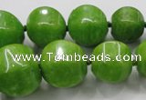 CCN1533 15.5 inches 8*8mm - 20*20mm pumpkin candy jade beads