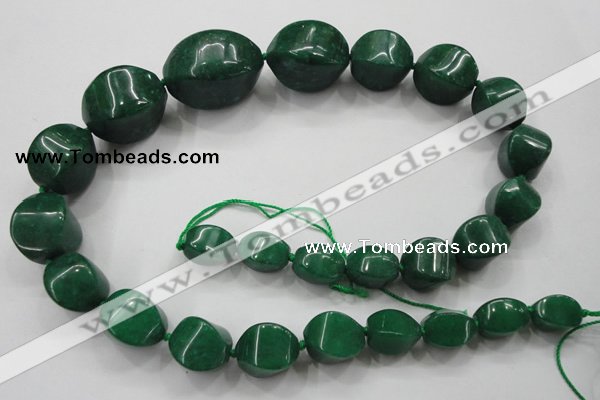 CCN1547 15.5 inches 10*14mm - 20*30mm twisted tetrahedron candy jade beads