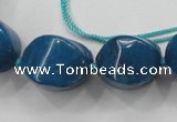 CCN1548 15.5 inches 10*14mm - 20*30mm twisted tetrahedron candy jade beads