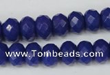 CCN155 15.5 inches 8*12mm faceted rondelle candy jade beads