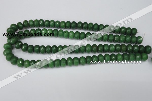 CCN156 15.5 inches 8*12mm faceted rondelle candy jade beads