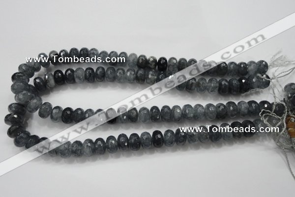 CCN1602 15.5 inches 8*12mm faceted rondelle candy jade beads