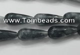 CCN1608 15.5 inches 8*20mm faceted teardrop candy jade beads