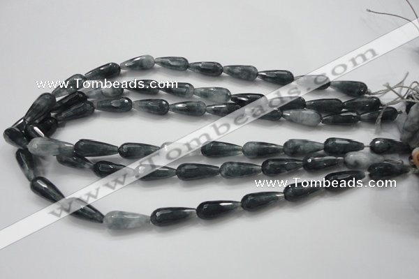 CCN1608 15.5 inches 8*20mm faceted teardrop candy jade beads