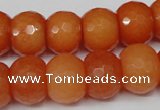 CCN162 15.5 inches 12*16mm faceted rondelle candy jade beads