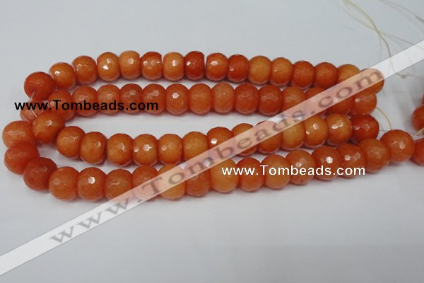 CCN162 15.5 inches 12*16mm faceted rondelle candy jade beads