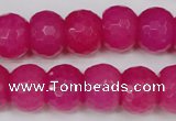 CCN165 15.5 inches 12*16mm faceted rondelle candy jade beads