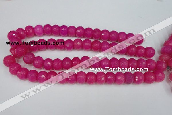 CCN165 15.5 inches 12*16mm faceted rondelle candy jade beads