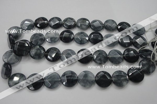 CCN1653 15.5 inches 20mm faceted coin candy jade beads